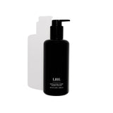 LBH Skincare Exfoliating Toner in black glass bottle with top pump