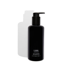 LBH Skincare AHA Cleanser in black bottle with top pump