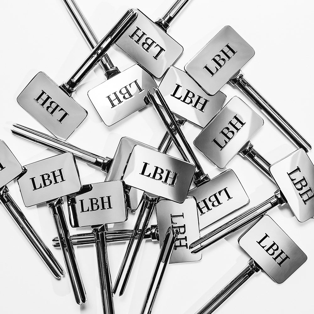 LBH Skincare metal key designed for the Exfoliating Mask tube